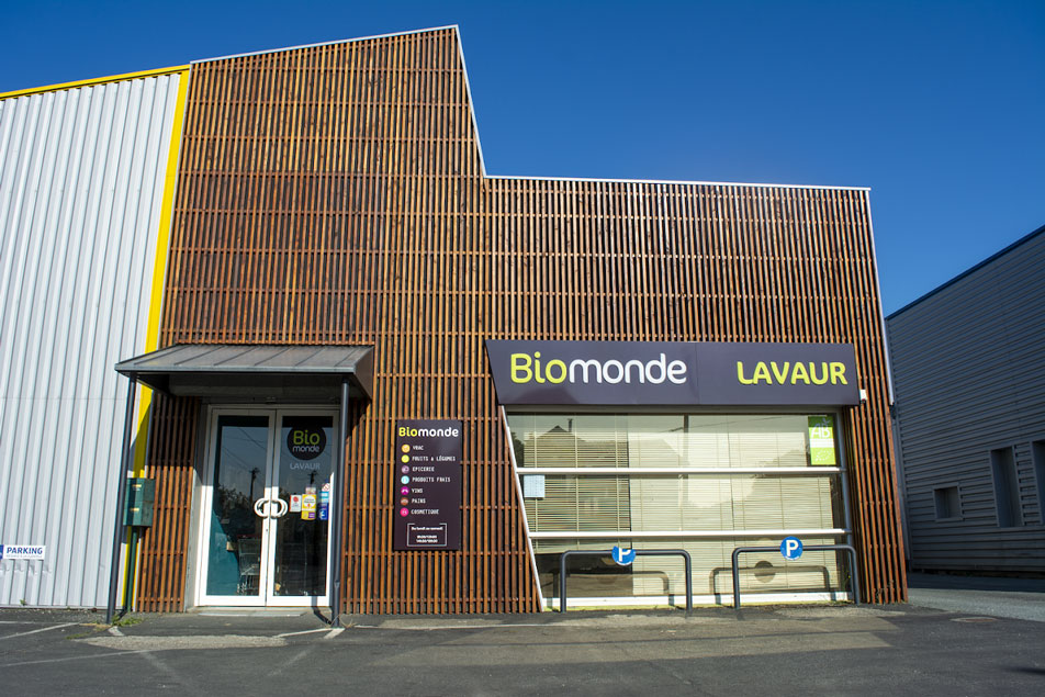 Devanture magasin Biomonde Lavaur