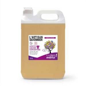 LESSIVE LIQUIDE CONCENTREE 5L PIVOINE CERISE ARTISAN SAVONNIER