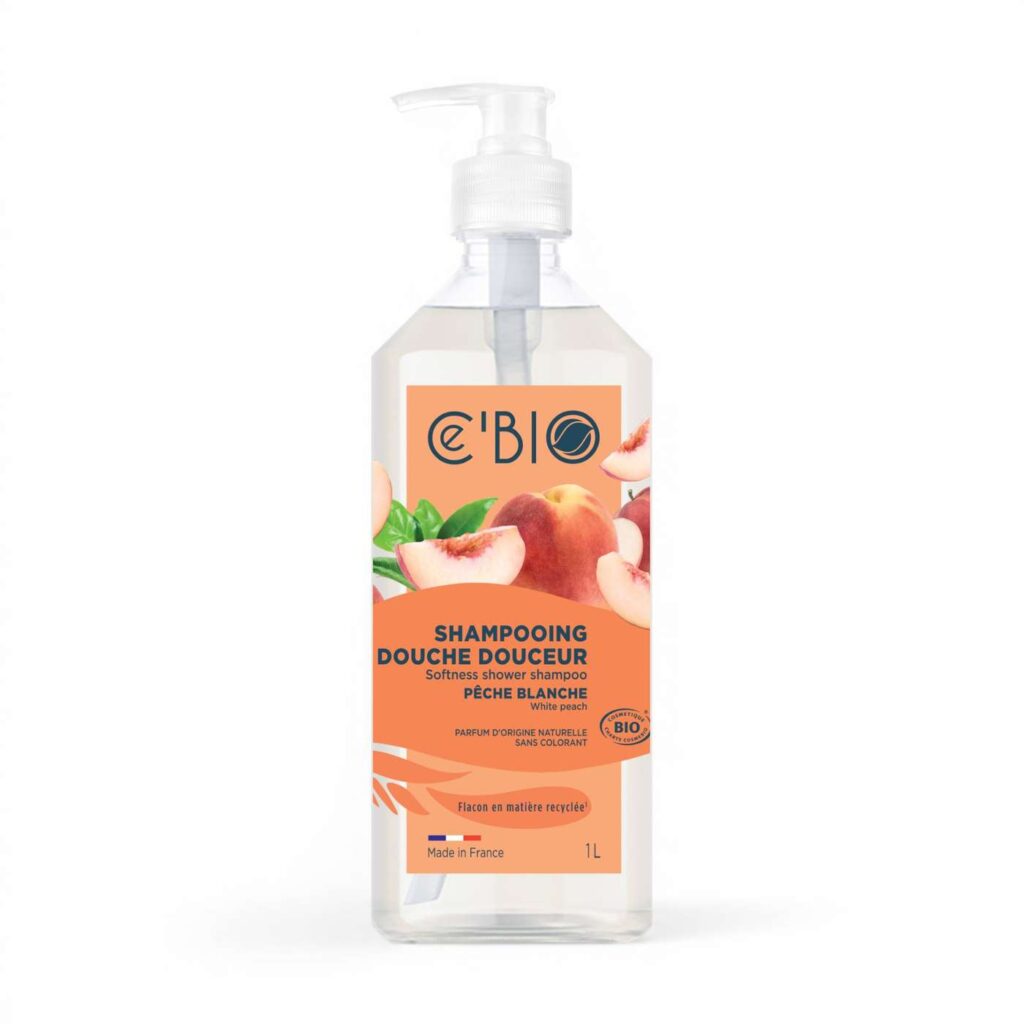 SHAMPOOING DOUCHE PECHE BLANCHE 1L C BIO