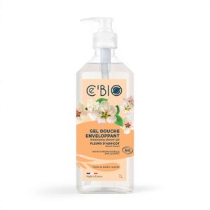 GEL DOUCHE ENVELOPPANT FLEURS ABRICOT 1L C BIO
