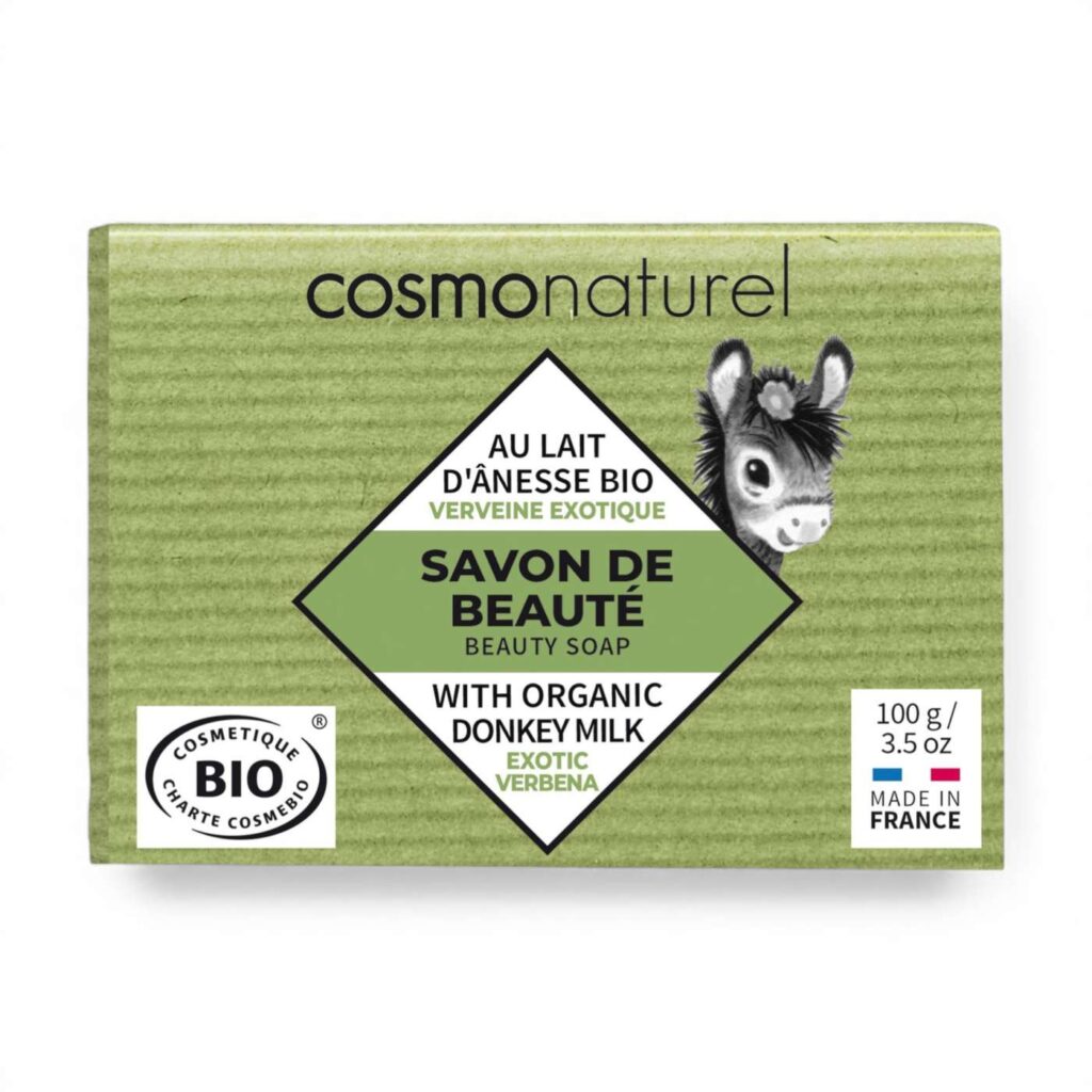 Savon au Lait d'Anesse Verveine 100gr Cosmonaturel