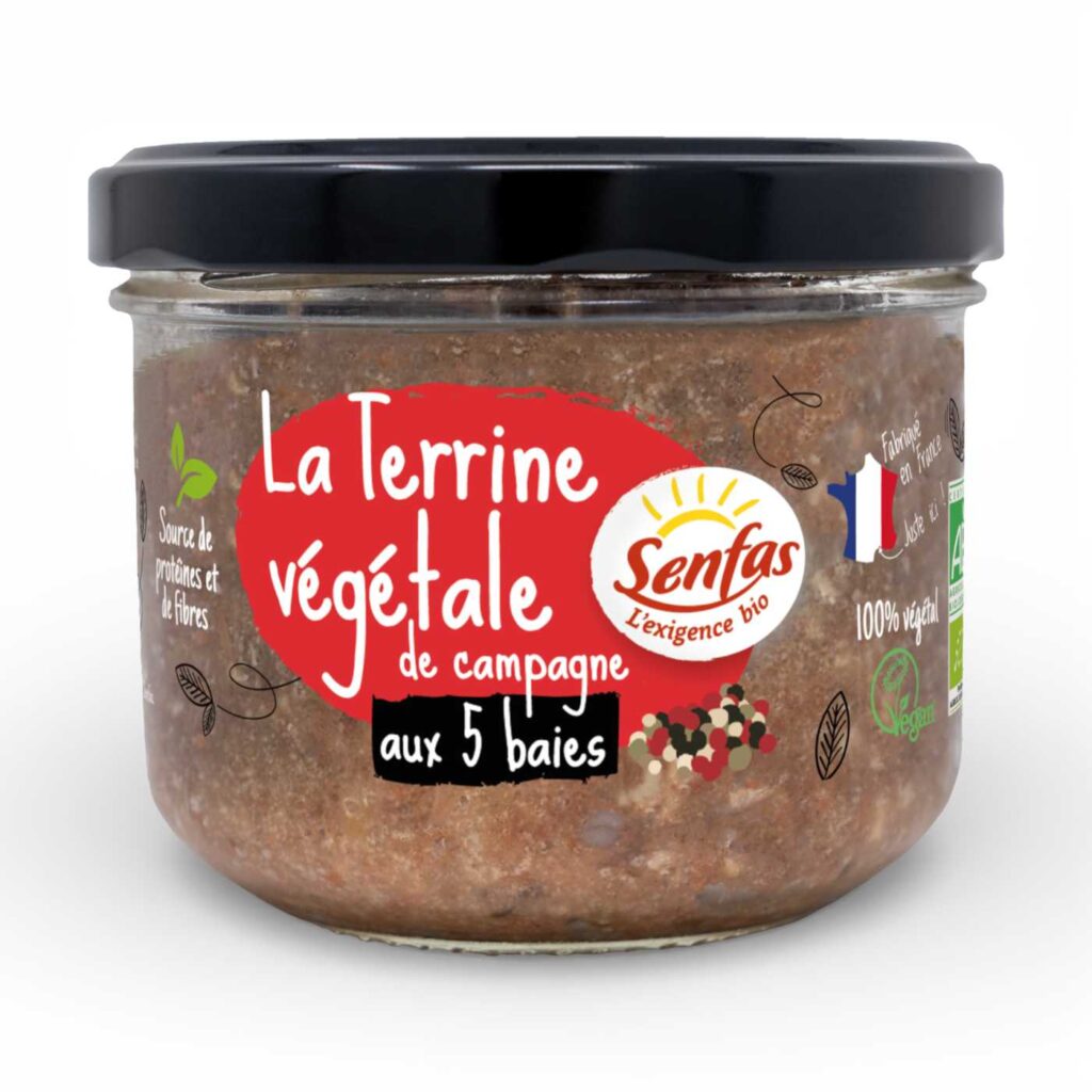 TERRINE DE CAMPAGNE VEGETALE 5 BAIES 200GR SENFAS