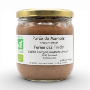 PUREE DE MARRONS SS. SUCRE 400G FERME DES FINIALS