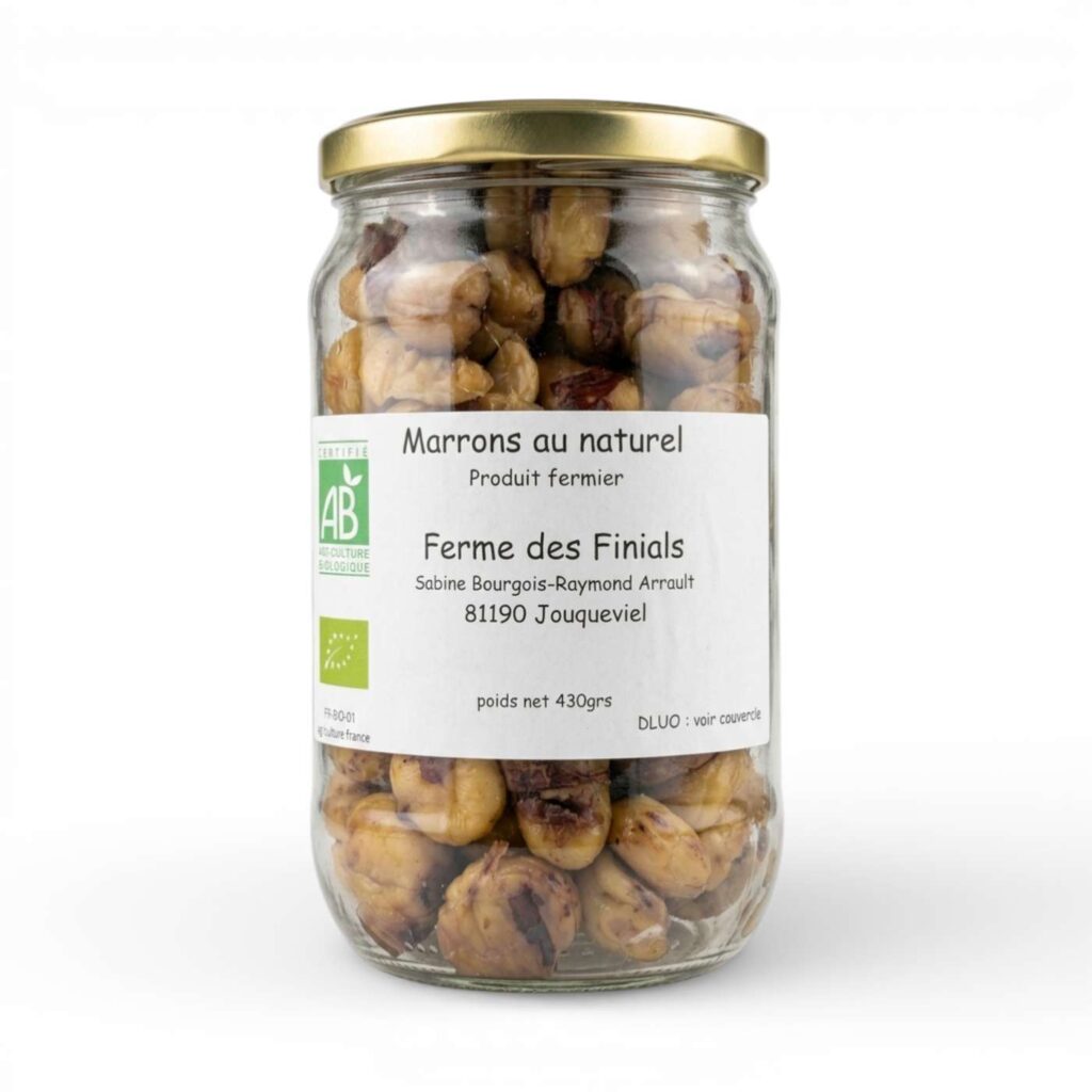 Marrons au naturel 430 g Ferme des Finials