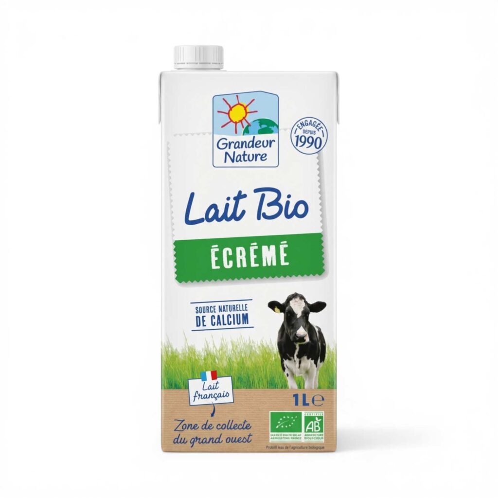 Lait Vache Ecreme 1l Grandeur Nature