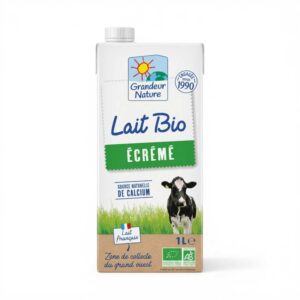 LAIT VACHE ECREME 1L GRANDEUR NATURE