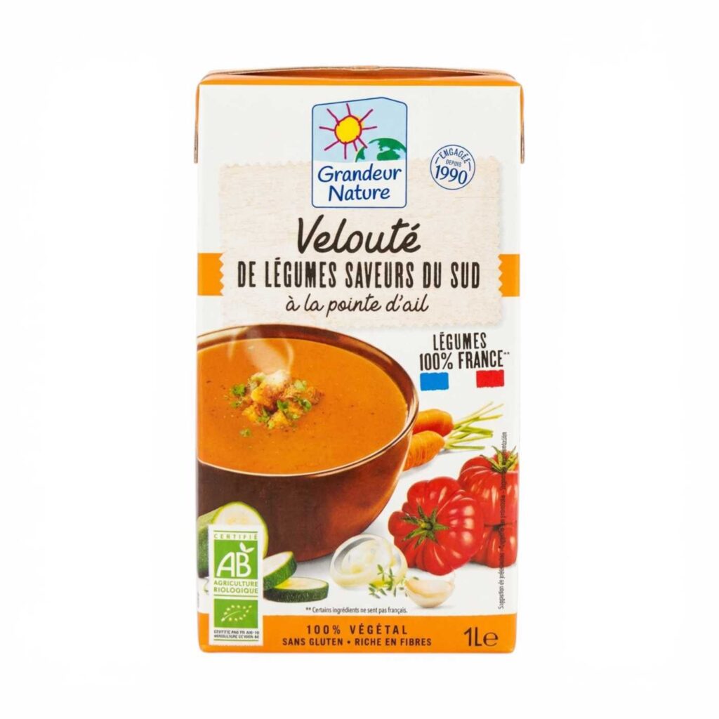 Velouté légumes saveurs du sud 1 L Grandeur Nature