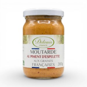 Moutarde au piment d’Espelette 200 g Delouis
