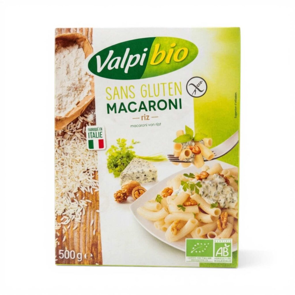 Macaroni de riz 500 g Valpibio