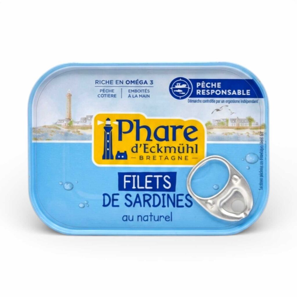 Filets de sardines au naturel 100 g Phare d’Eckmühl