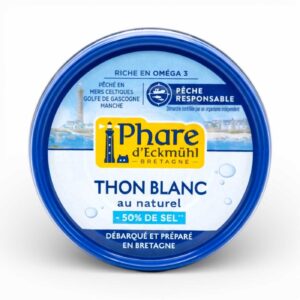 Thon blanc au naturel hyposodé 160 g Phare d’Eckmühl