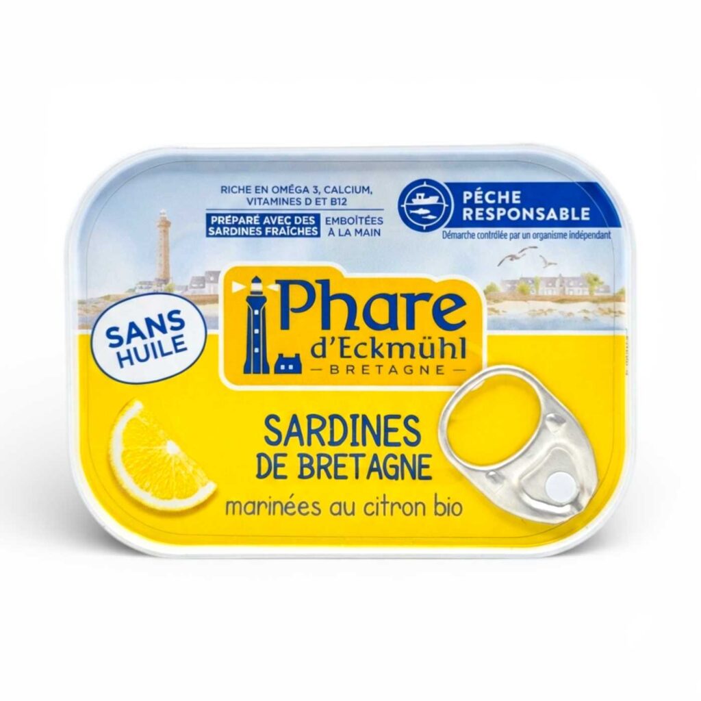 Sardines marinées au citron 135 g Phare d’Eckmühl