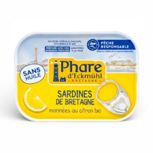 Sardines marinées au citron 135 g Phare d’Eckmühl