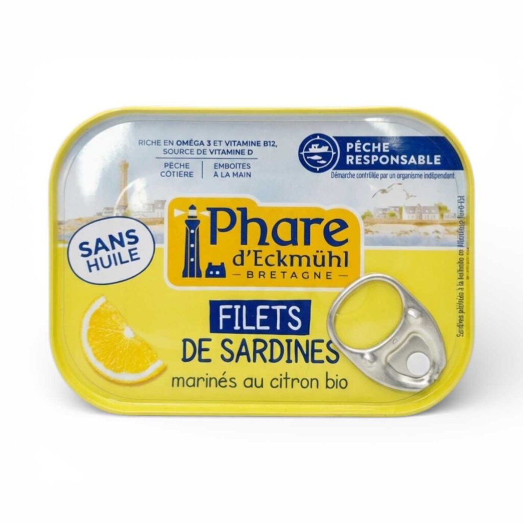 Filets de sardines sauce citron 90 g Phare d’Eckmühl