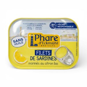 Filets de sardines sauce citron 90 g Phare d’Eckmühl