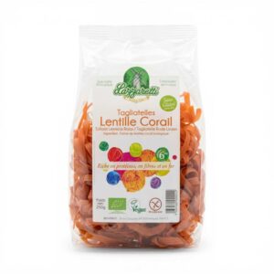 TAGLIATELLES DE LENTILLES CORAIL 250GR LAZZARETTI
