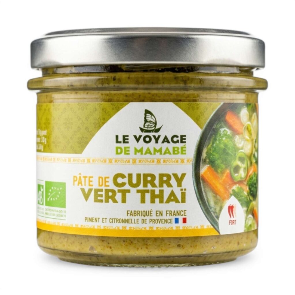 Pâté de Curry Vert Thai 105g le Voyage de Mamabe