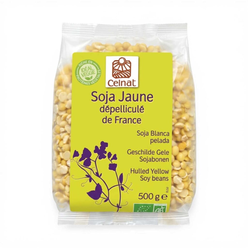 SOJA JAUNE DEPELLICULE 500GR CELNAT