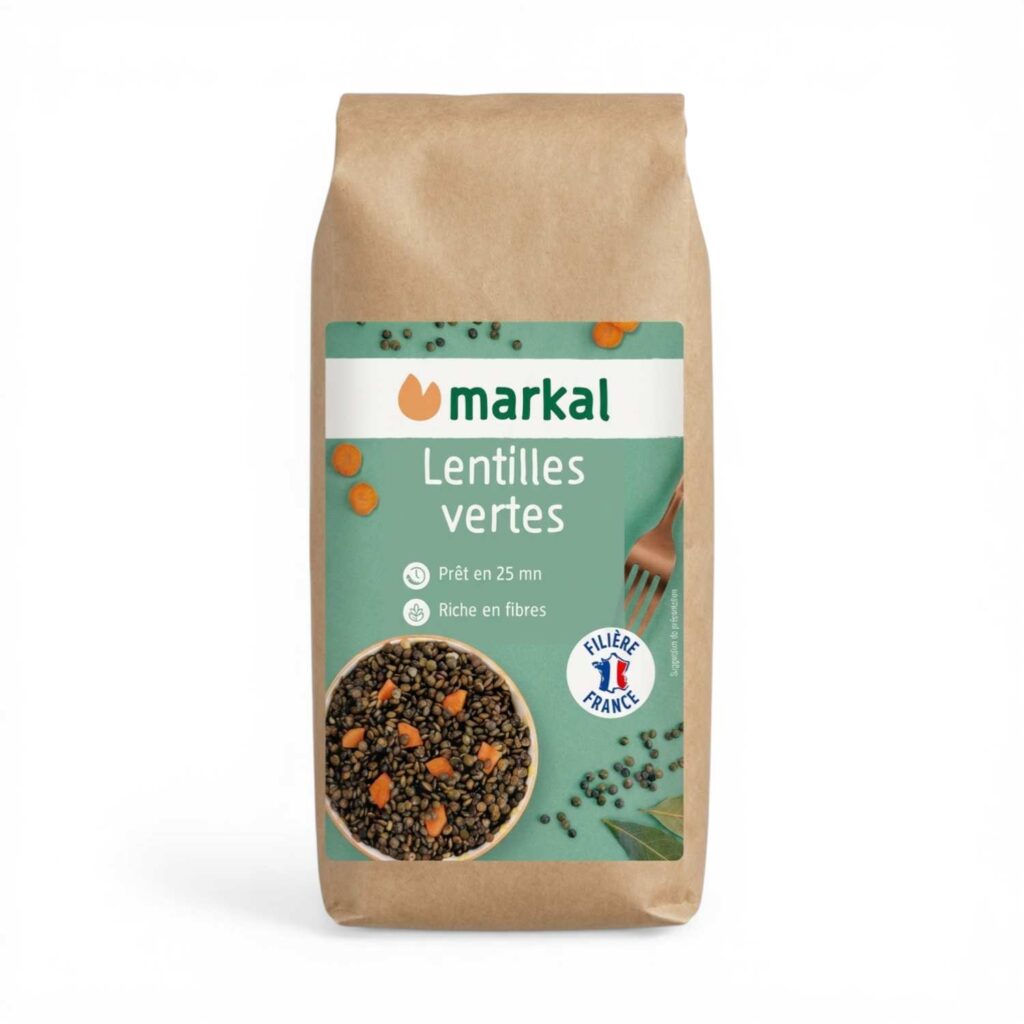 LENTILLES VERTES 500G MARKAL