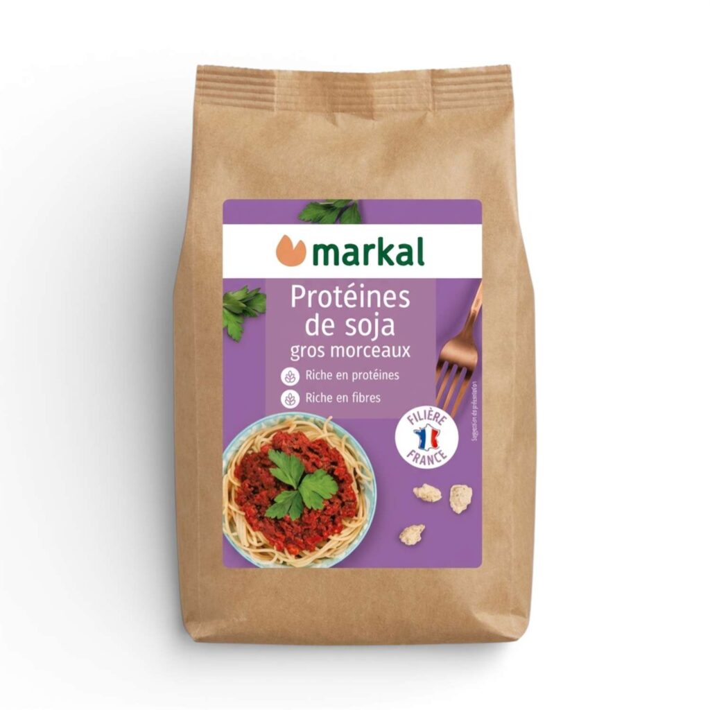 PROTEINES DE SOJA GROS MORCEAUX 175G MARKAL