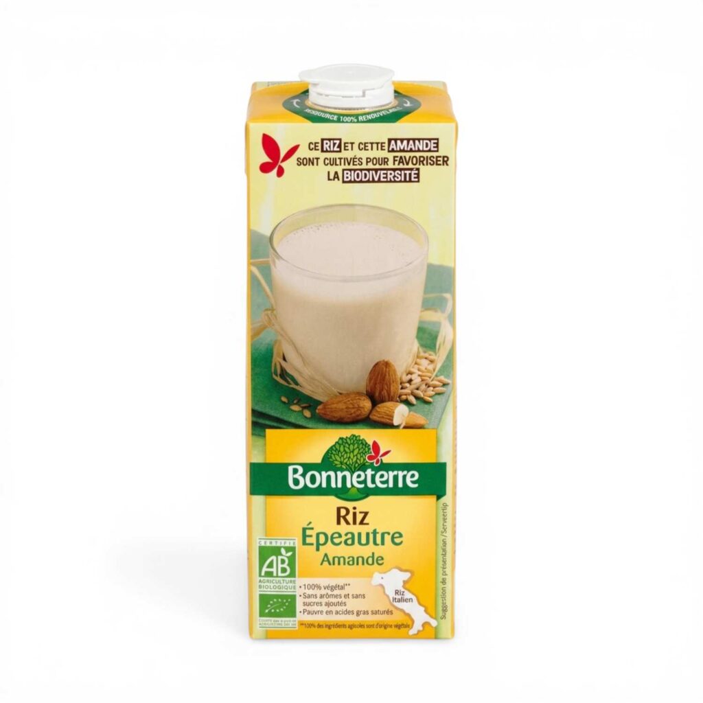 Boisson de riz, d’épeautre et d’amande 1 L Bonneterre