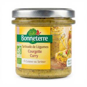 TARTINADE COURGETTE CURRY 135G BONNETERRE
