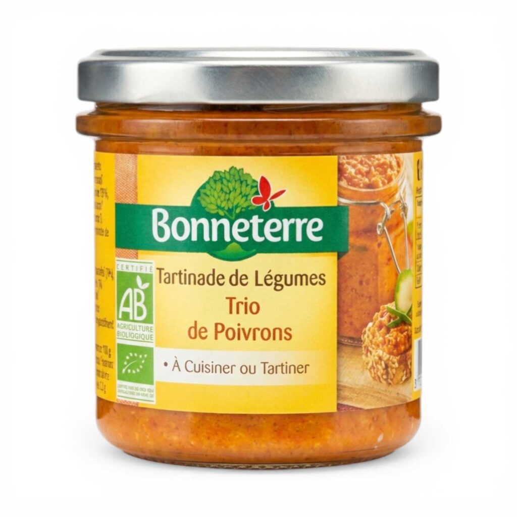 Tartinade Trio de Poivrons 135g Bonneterre