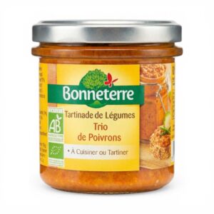 TARTINADE TRIO DE POIVRONS 135G BONNETERRE