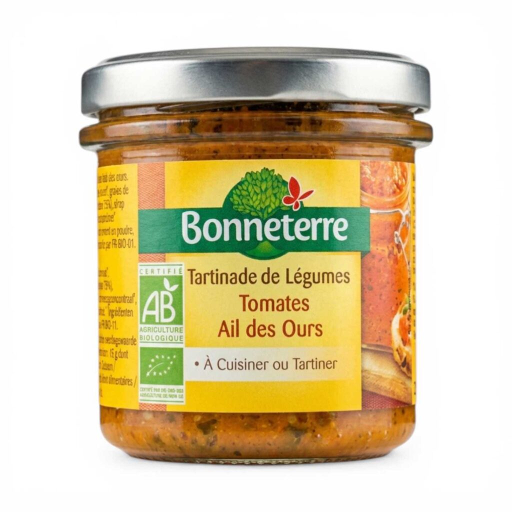 TARTINADE TOMATE AIL DES OURS 135G BONNETERRE