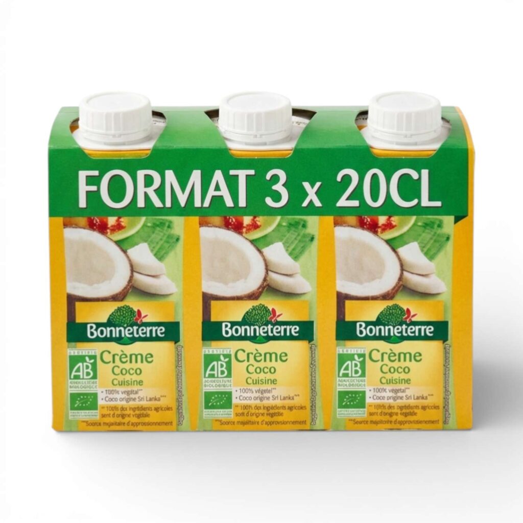 Crème Coco Cuisine 3X200Ml Bonneterre
