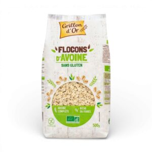 FLOCONS D'AVOINE SS GLUTEN 500GR GRILLON D'OR