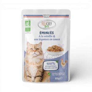 EMINCES VOLAILLE CHAT ADULTE STERILISE 85GR FELICHEF