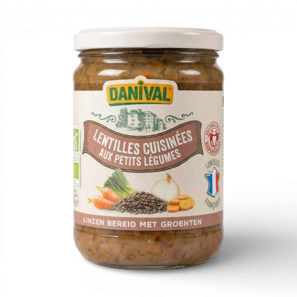 LENTILLES CUISINEES AUX PETITS LEGUMES 525G DANIVAL