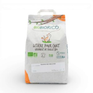 LITIERE CHAT GRANULE DE PAILLE 4KG BIOBIORICO