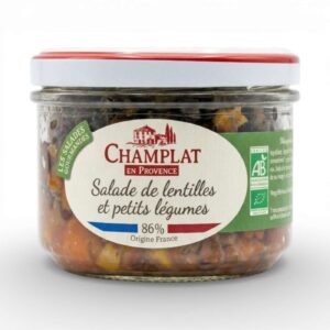 SALADE DE LENTILLES PETITS LEGUMES 180GR FERME DE CHAMPLAT
