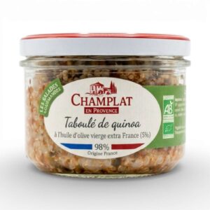 TABOULE DE QUINOA HUILE OLIVE VIERGE FRANCE 360GR LA FERME DE CHAMPLAT