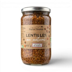 LENTILLES VERTES AU NATUREL 660GR NATUR AVENIR