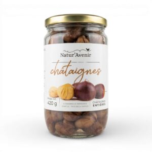 CHATAIGNES ENTIERE PELEES 420GR NATUR AVENIR
