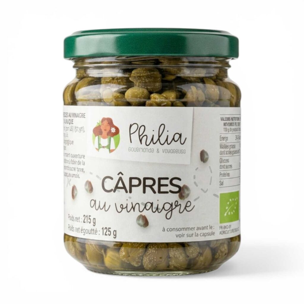 CAPRES AU VINAIGRE 215GR PHILIA