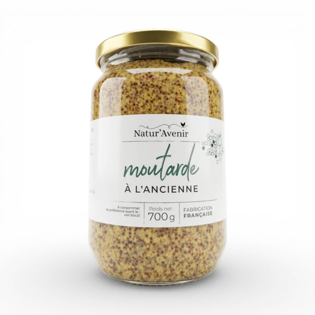 Moutarde Ancienne 700gr Natur Avenir