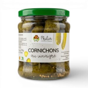 CORNICHONS AU VINAIGRE 330GR PHILIA