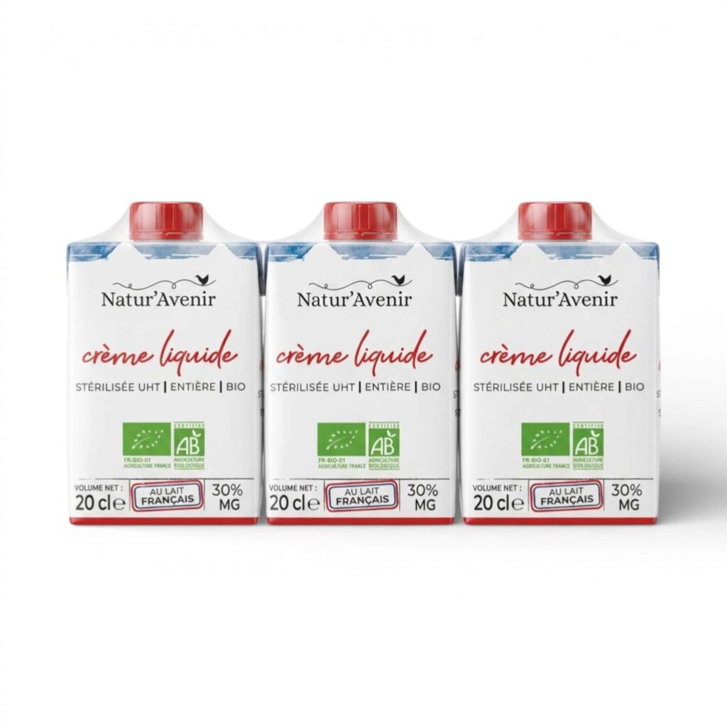 CREME ENTIER STERILISEE 3X20CL NATUR'AVENIR