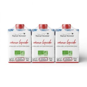 CREME ENTIER STERILISEE 3X20CL NATUR'AVENIR