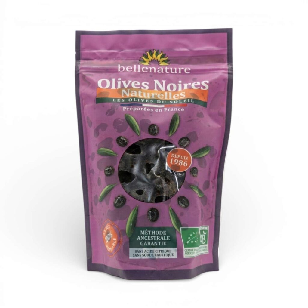 Olives Noires Nature 500gr Bellenature