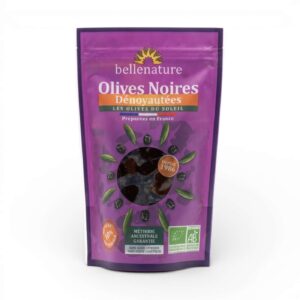 OLIVES NOIRES DENOYAUTEES 100G BELLE NATURE