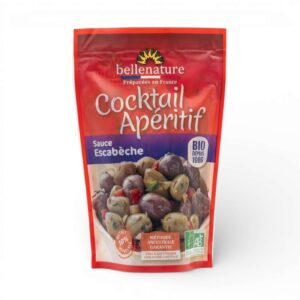 COCKTAIL D'OLIVES APERITIF SAUCE ESCABECHE 180GR BELLENATURE