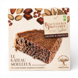GATEAU AUX AMANDES CHOCOLAT 225G SANS GLUTEN BISCUITERIE DE PROVENCE