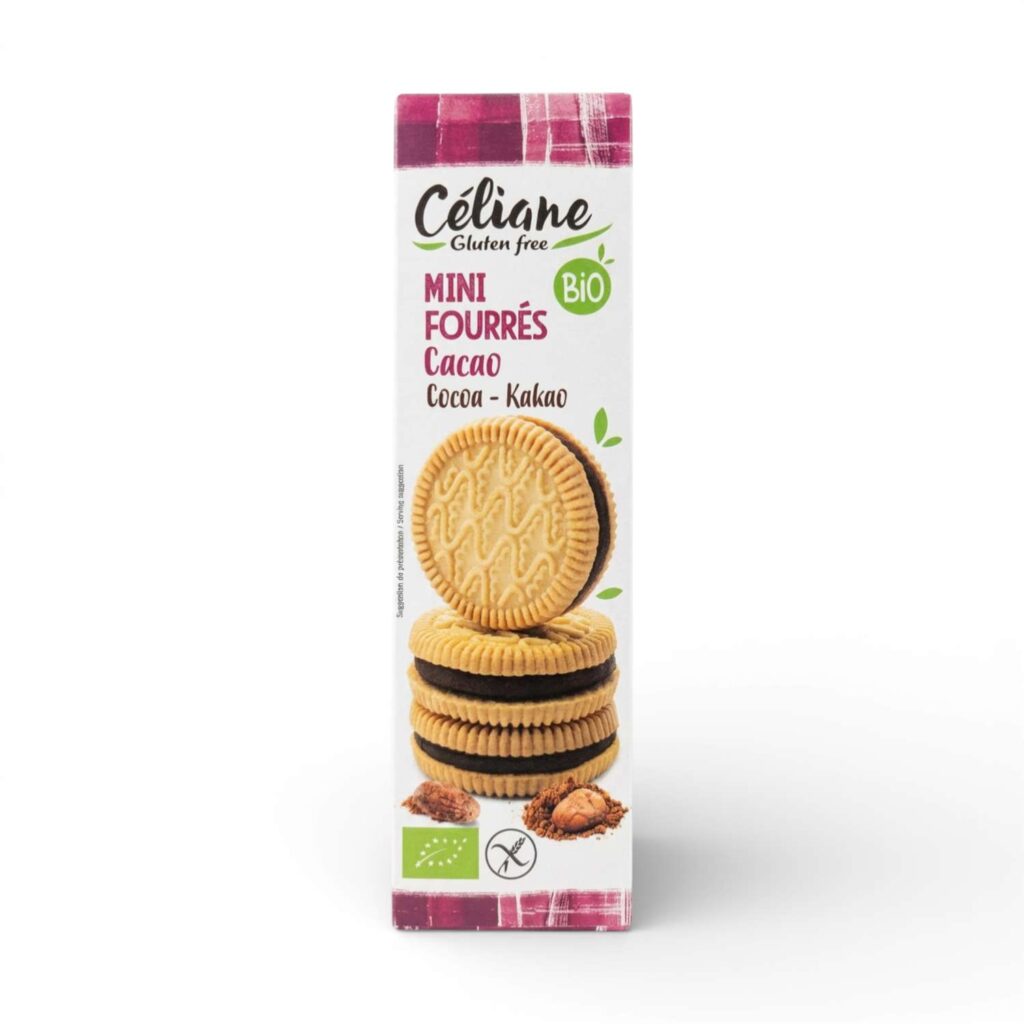 MINI FOURRES CACAO SS GLUTEN 125GR CELIANE