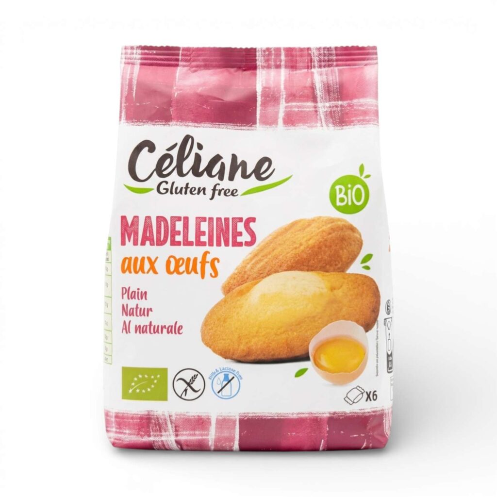 MADELEINES OEUFS NATURE SS GLUTEN 180GR CELIANE