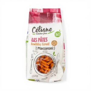 MACARONIS LENTILLES CORAIL 300GR CELIANE